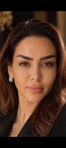 گوشواره فول نگین طلایی آبکاری رادیوم